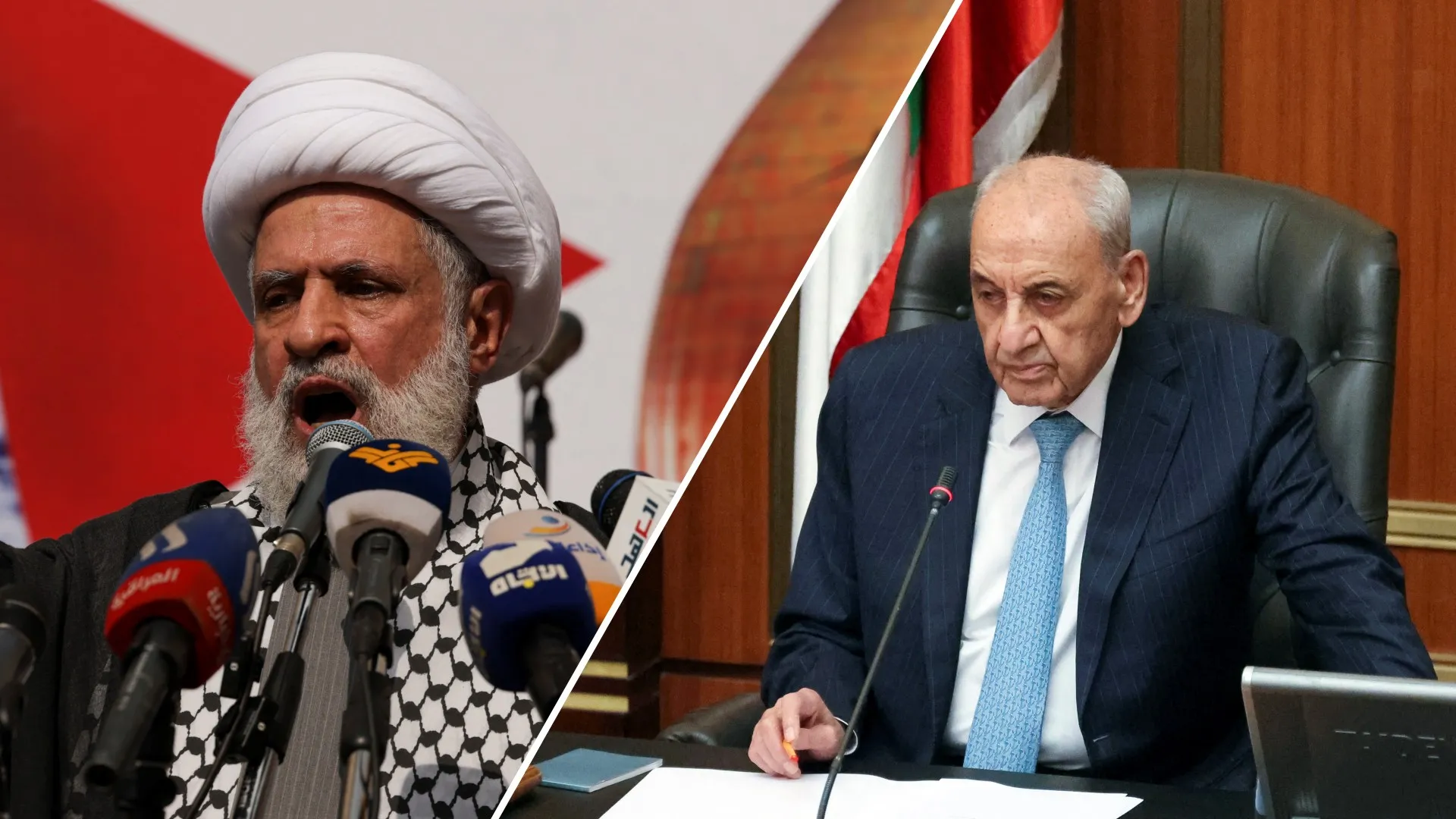 حزب الله وأمل.. ماذا يجري داخل الثنائي الشيعي؟  أظهرت عدة مواقف مؤخرا تباينا واضحا بين رئيس مجلس النواب اللبناني نبيه بري وحزب الله.